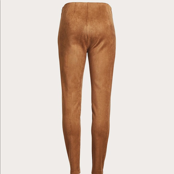 Pants - Suede straight leg pants